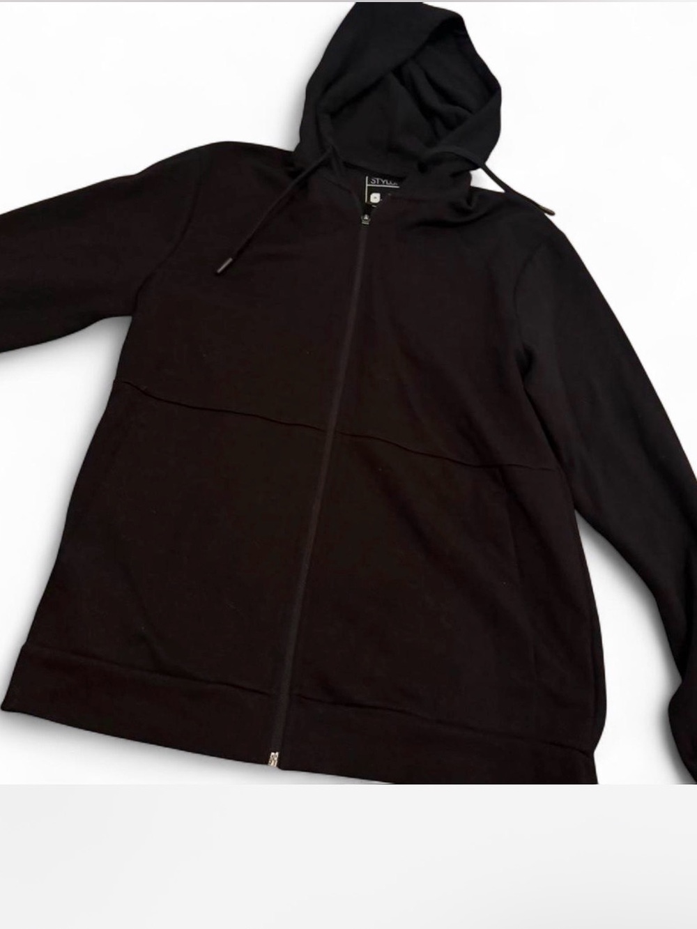 STYLUS Black Lightweight Zip Hoodie Jacket